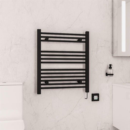 Eastbrook Biava 700 x 600mm Dry Element Towel Rail Matt Black | 47.0052