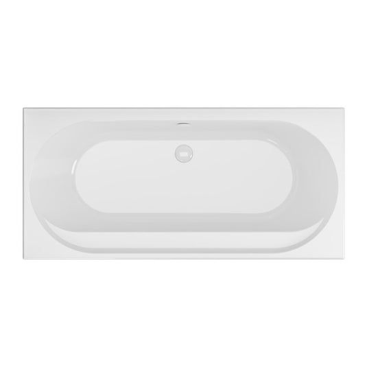 Eastbrook Biscay Reef Double Ended 1600 x 800mm  (5mm) Bath White | 42.0283