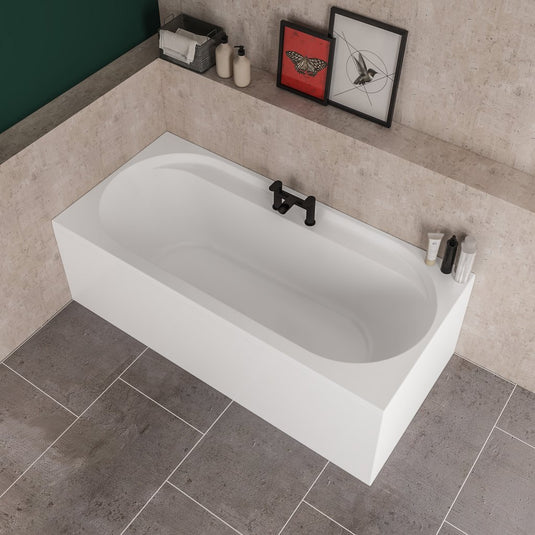 Eastbrook Biscay Reef Double Ended 1800 x 800mm  Beauforte Bath White | 42.1281