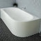 Eastbrook Biscay Reinforced J‑Shape Bath Panel 1600 x 725mm Beauforte White | 42.6003