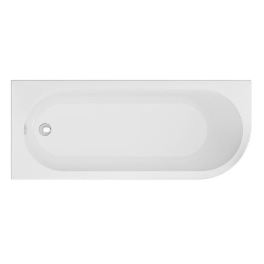 Eastbrook Biscay Single Ended LH 1800 x 750mm  (5mm) Bath White | 42.0291