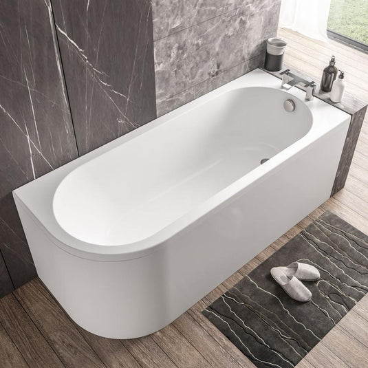 Eastbrook Biscay Single Ended RH 1650 x 700mm  (5mm) Bath White | 42.0298