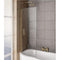 Eastbrook Bray 6mm Bath Screen 1400x730mm Left Hand Brushed Brass | 49.2016
