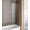 Eastbrook Bray 6mm Bath Screen 1400x730mm Right Hand Brushed Brass | 49.2019