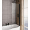 Eastbrook Bray 6mm Bath Screen 1400x730mm Right Hand Matt Black | 49.2018