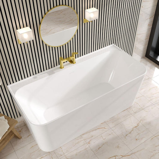 Eastbrook Brockland Square 1600 x 750mm Freestanding Bath Gloss White | 33.0060