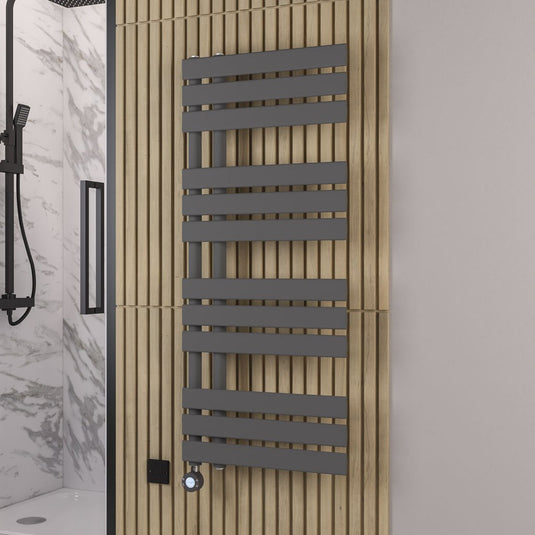 Eastbrook Brockworth 1200 x 500mm All Electric Towel Rail Matt Anthracite | 41.0785