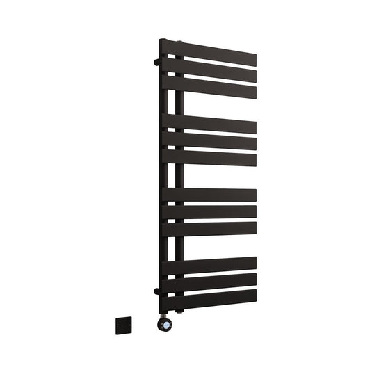 Eastbrook Brockworth 1200 x 500mm All Electric Towel Rail Matt Black | 41.0786