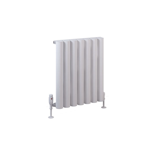 Eastbrook Burford 600 x 485mm Aluminium Radiator Matt White | 89.0229