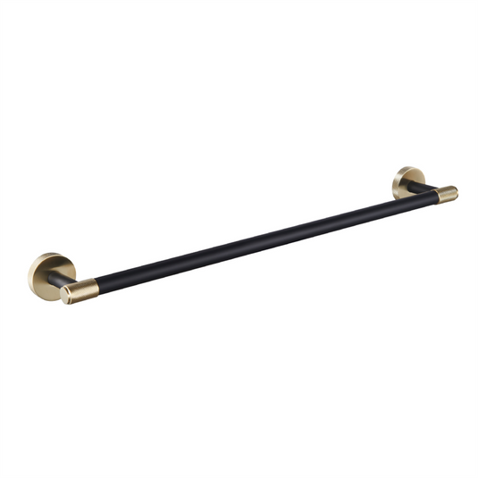 Eastbrook Catania 600mm Single Towel Bar Matt Black/Brushed Brass | 52.513