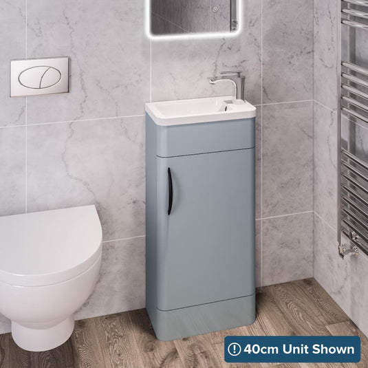 Eastbrook Cavone 500mm Single Door Base Vanity Unit Matt Grey | 36.0079