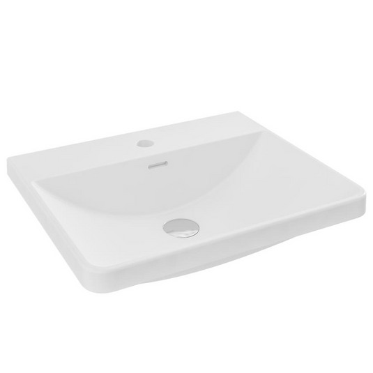 Eastbrook Cavone 600x430mm Ceramic Basin 1TH Gloss White | 103.002