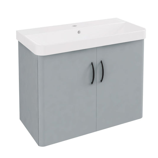 Eastbrook Cavone II 350 x 700mm Wall Hung Door Vanity Unit Grey | 37.1028