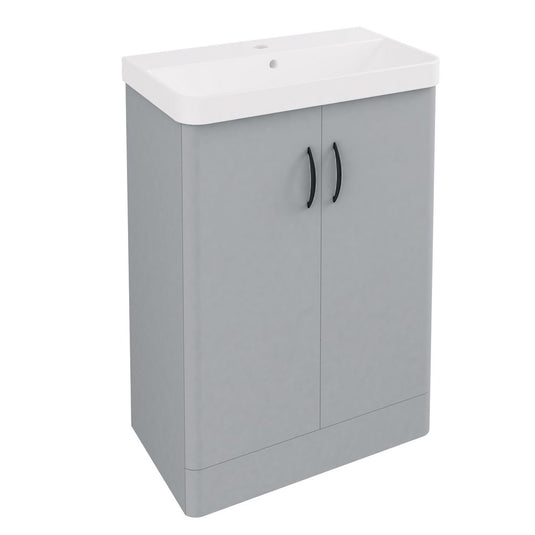 Eastbrook Cavone II 600 x 350mm Door Base Vanity Unit Grey | 37.1006