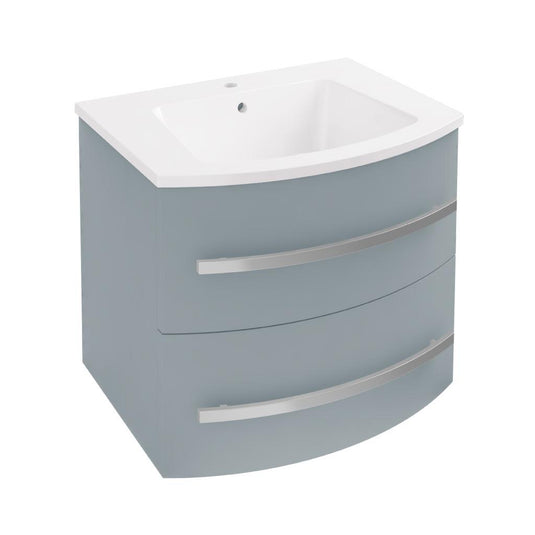 Eastbrook Centa 600mm Curved Wall Hung Vanity Unit Grey | 37.1036