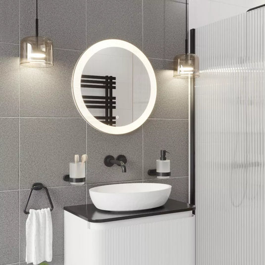 Eastbrook Cetona 600x600mm Round LED Bathroom Mirror Chrome | 94.0011 - Envy Bathrooms Ltd