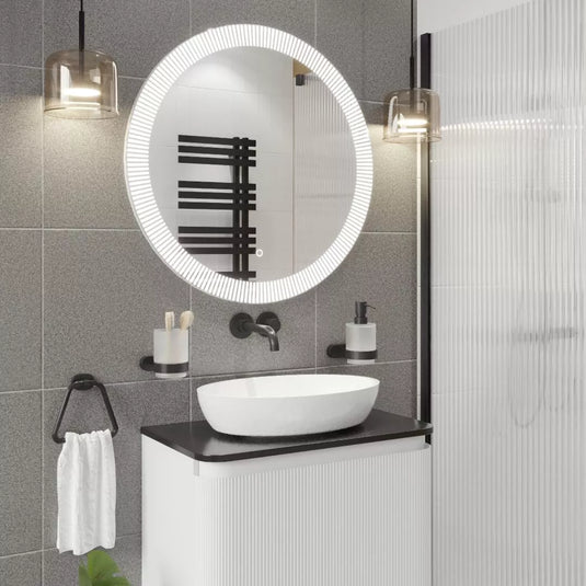 Eastbrook Cetona 800x800mm Round LED Bathroom Mirror Chrome | 94.0012 - Envy Bathrooms Ltd
