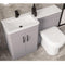 Eastbrook Chaddesley 1200mm Polymarble Basin Top (LH) White | 37.2078