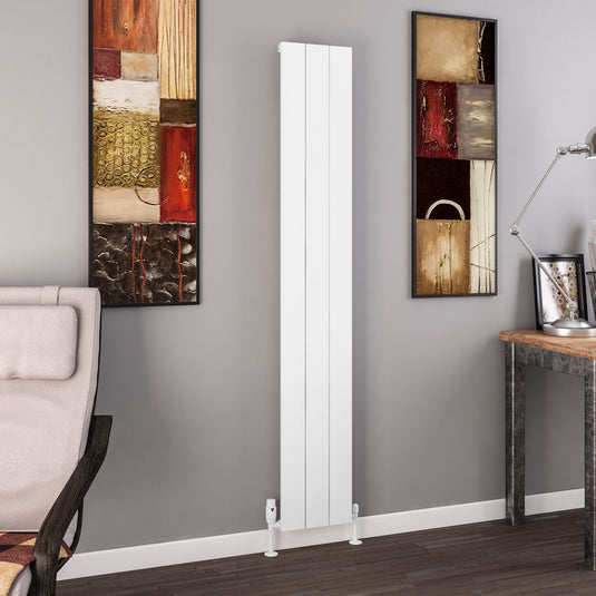 Eastbrook Charlton 1800 x 280mm Aluminium Radiator Matt White | 89.0128