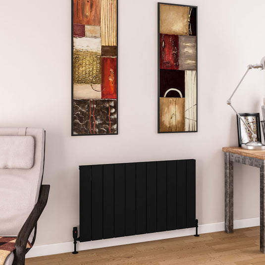 Eastbrook Charlton 600 x 1040mm Aluminium Radiator Matt Black | 89.0756