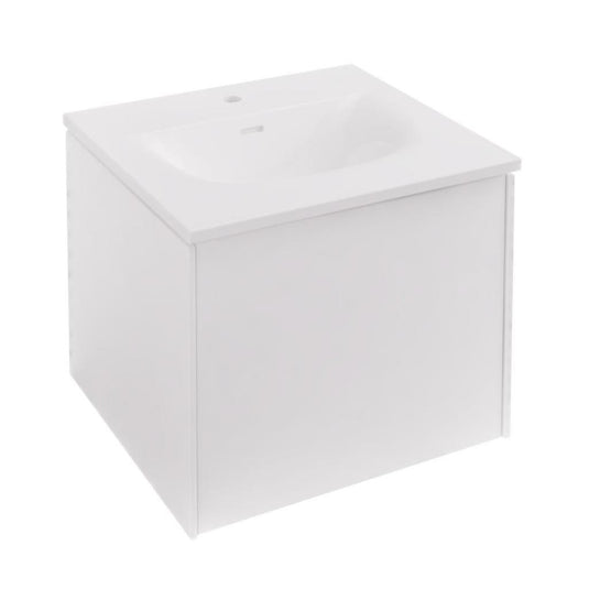 Eastbrook Chedworth 500mm Wall Hung 1 Drawer Vanity Unit High Gloss White | 72.0020