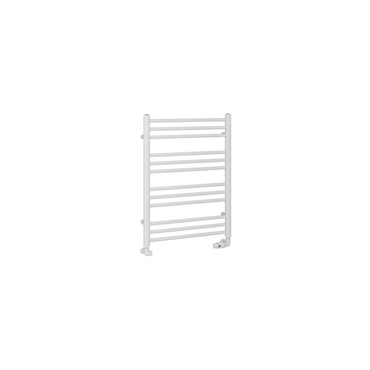 Eastbrook Corinium Round Towel Rail 800x600mm Gloss White | 89.1543
