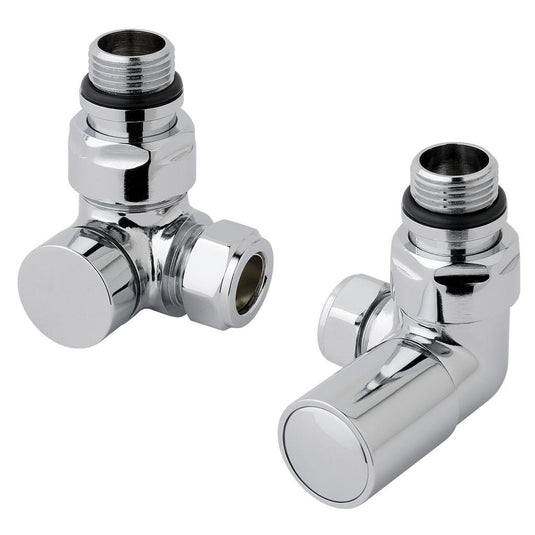 Eastbrook Corner Radiator Valves Chrome (Pair) | 41.3006