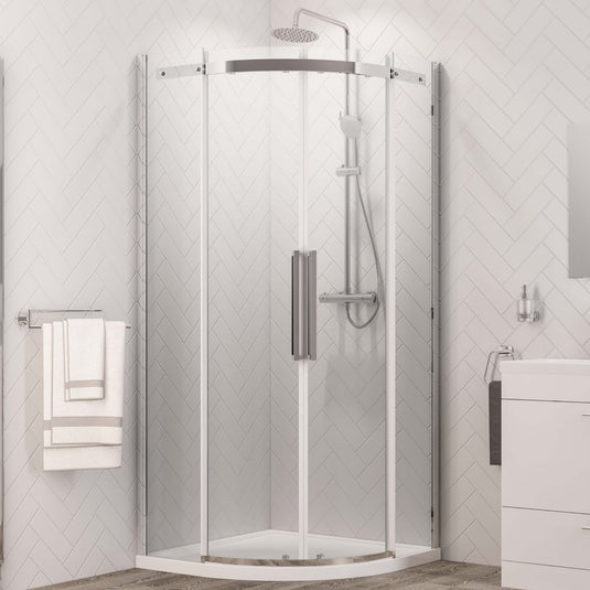 Eastbrook Corniche 2000 Quadrant Shower Enclosure 900x900mm Chrome | 49.3202