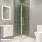 Eastbrook Corniche 2000 Side Panel for Hinged Door 700x2000mm Brushed Brass | 49.3128