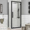 Eastbrook Corniche 2000 Side Panel for Hinged Door 900x2000mm Matt Black | 49.3126
