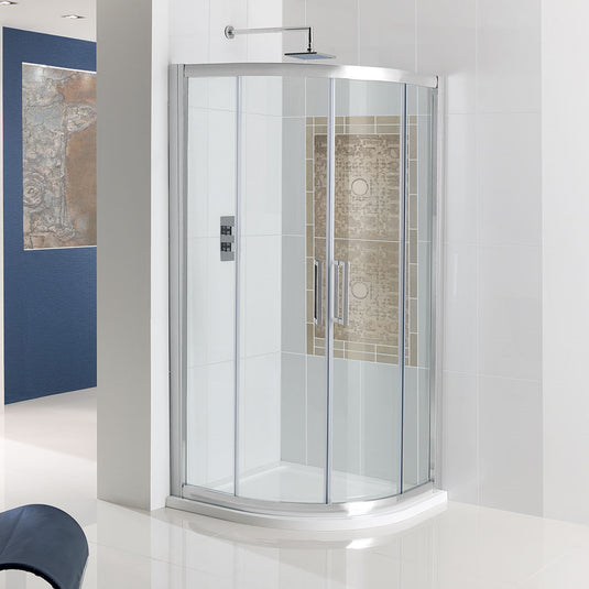 Eastbrook Corniche 800mm Easy Clean Quadrant Shower Enclosure Chrome | 69.0059