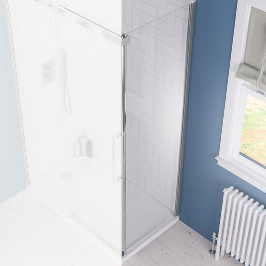 Eastbrook Corniche Side Panel 2000 x 760mm Chrome | 49.6008