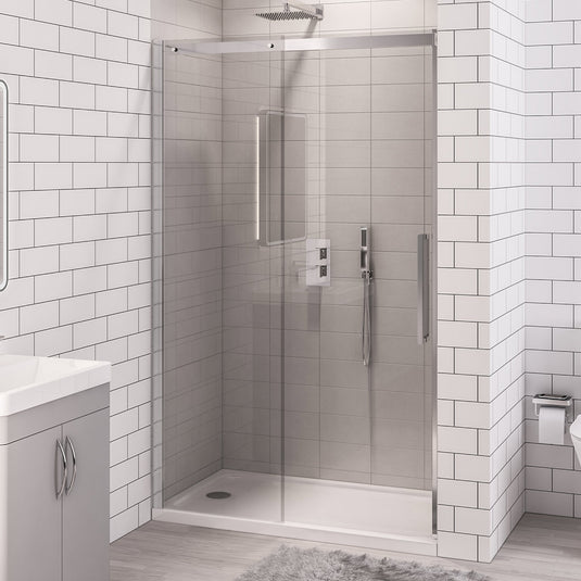 Eastbrook Corniche Sliding Shower Door 2000 x 1400mm Chrome | 49.6004