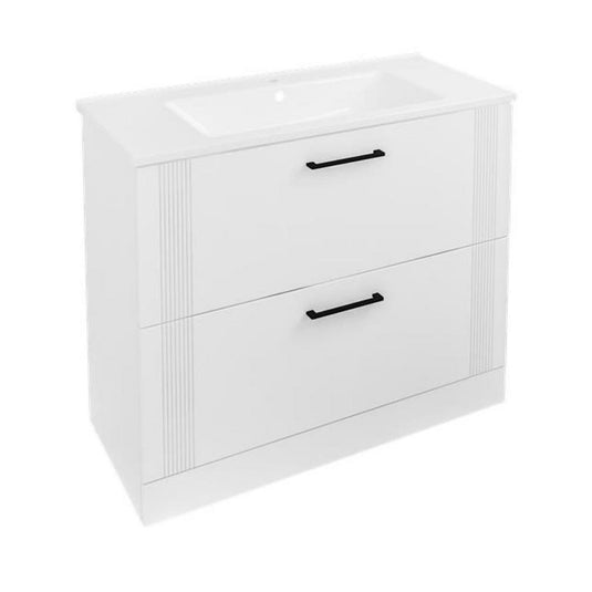 Eastbrook Cranham 1000mm Floorstanding Vanity Unit Matt White | 77.0009