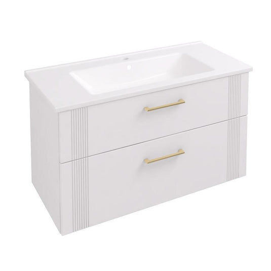 Eastbrook Cranham 1000mm Wall Hung Vanity Unit Matt White | 77.0003