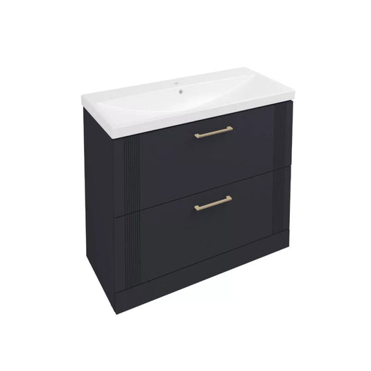 Eastbrook Cranham 100cm Floorstanding Vanity Unit Matt Anthracite | 77.0019 - Envy Bathrooms Ltd