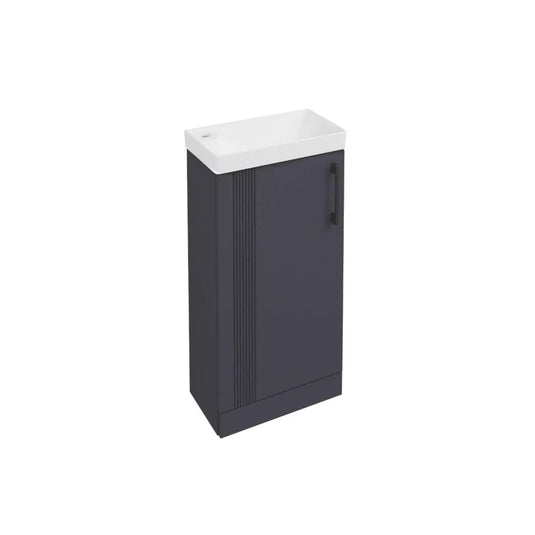 Eastbrook Cranham 40cm Floorstanding Cloakroom Washbasin Unit Matt Anthracite | 77.0029 - Envy Bathrooms Ltd