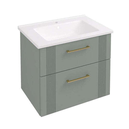 Eastbrook Cranham 600mm Wall Hung Vanity Unit Sage Green | 77.0004