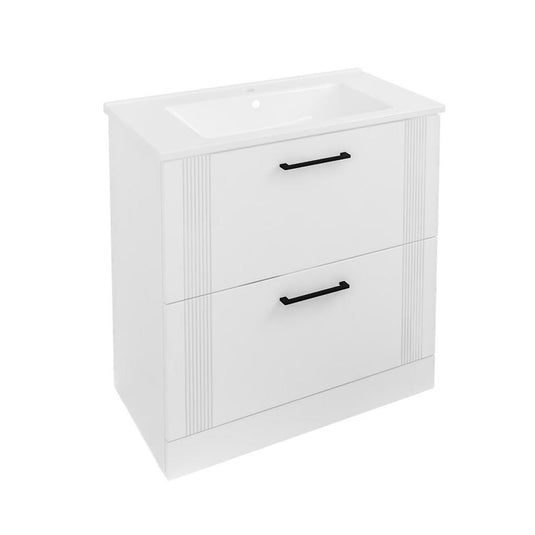 Eastbrook Cranham 800mm Floorstanding Vanity Unit Matt White | 77.0008
