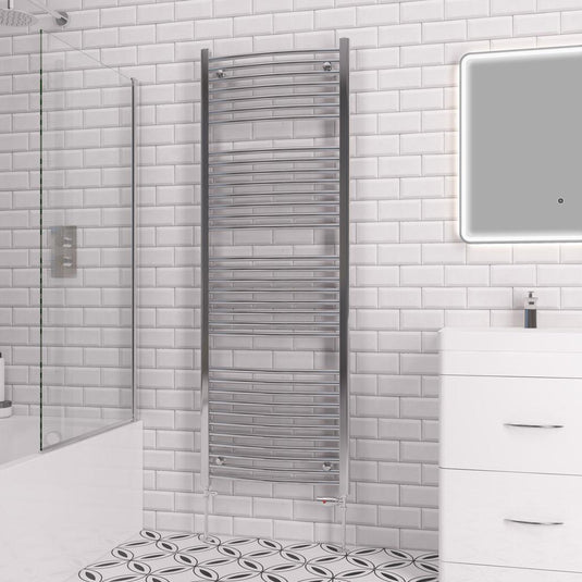 Eastbrook Curved Biava 1720 x 600mm Towel Multirail Chrome | 41.0296