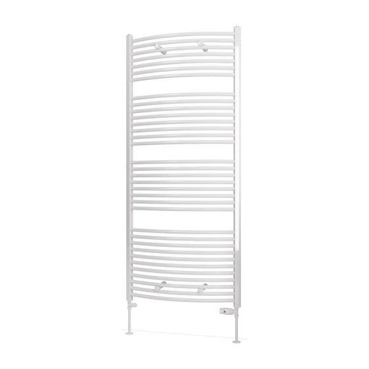 Eastbrook Curved Biava 1720 x 750mm Towel Multirail Gloss White | 41.0307