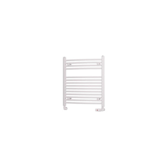 Eastbrook Curved Biava 688 x 600mm Towel Multirail Gloss White | 41.0300