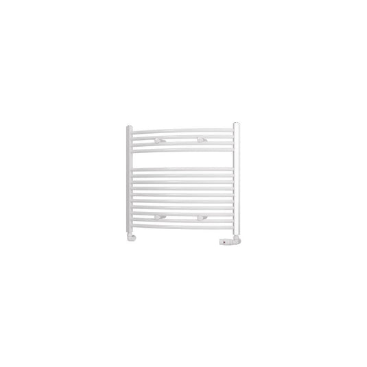 Eastbrook Curved Biava 688 x 750mm Towel Multirail Gloss White | 41.0301