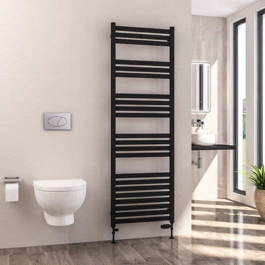 Eastbrook Defford 1800 x 600mm Towel Rail Matt Black | 89.1297