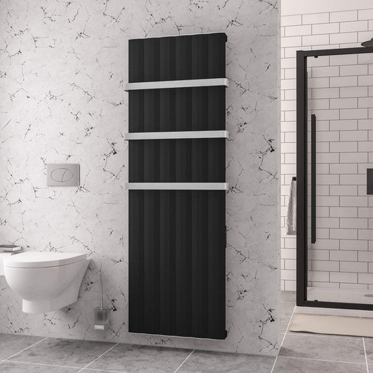 Eastbrook Derwent 1800 x 604mm Dry Element Aluminium Radiator Matt Black | 41.0500