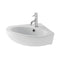 Eastbrook Dura 460 x 420mm Corner Basin 1TH (inc fixings) White | 26.0013