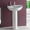 Eastbrook Dura 550mm Basin 1TH (inc fixings) White | 26.0001