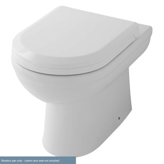 Eastbrook Dura Back To Wall Rimless Pan White | 26.0132