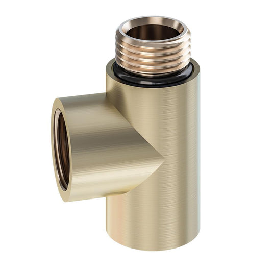 Eastbrook Element T Piece Brushed Brass | 41.0606