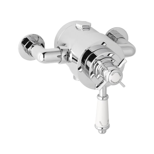 Eastbrook Exposed Traditional Thermostatic Crosshead Shower Valve Chrome | 68.0018
